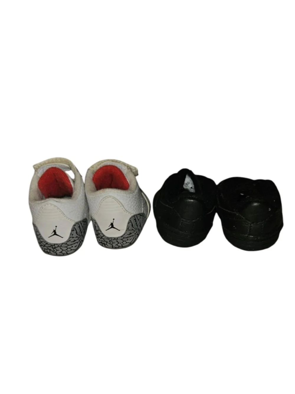 Baby Nike Air Force 1 & RARE Jordan Crib Shoes 2C Black White